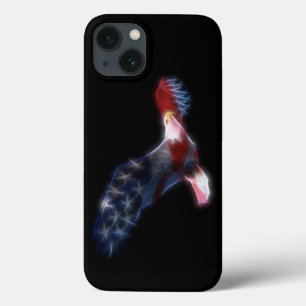 Fractal Bald Eagle Flag Patriotic