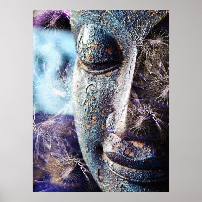 Fractal Buddha Poster (Frente)