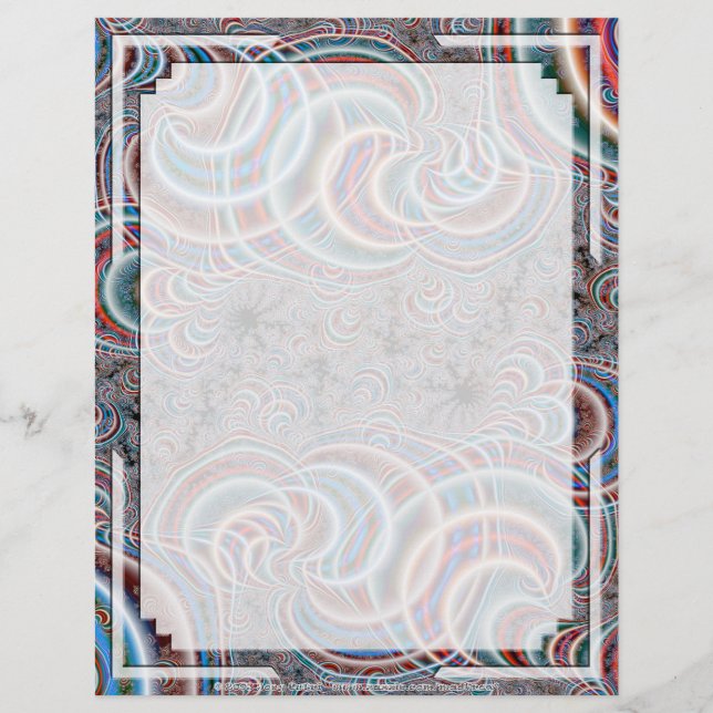 Fractal C~17 Letterhead Personalizada 03 - 8,5" x  (Frente)