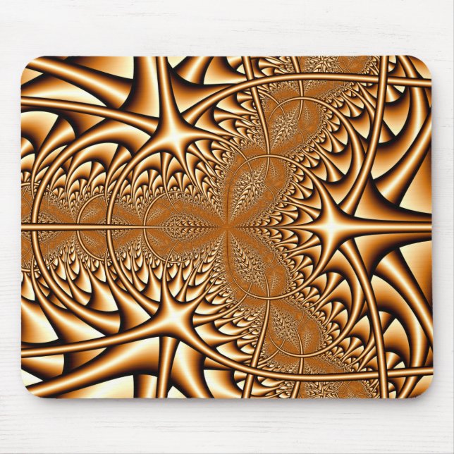 Fractal de bronze Mousepad (Frente)