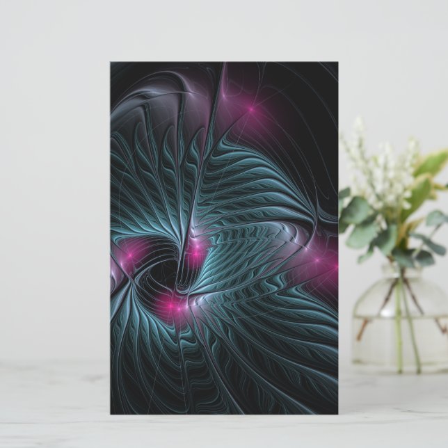 Fractal de Fantasia Colorida abstrato (Em pé/Frente)