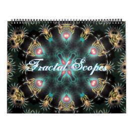 Fractal Escopesia 12 Meses Calendário Mandala