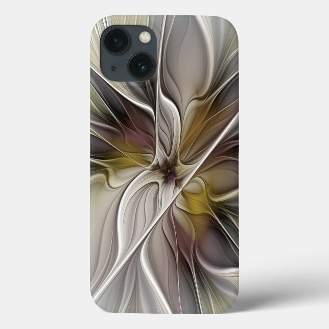 Fractal Floral, Flor Fantasia com Cores da Terra (Verso)
