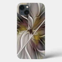 Fractal Floral, Flor Fantasia com Cores da Terra