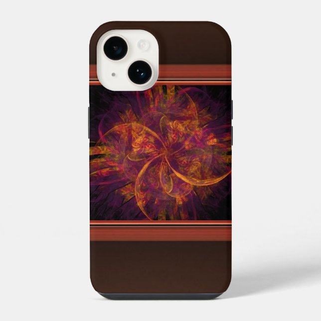 Fractal Laranja e Preto (Verso)