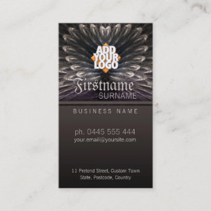 Fractal Love Feather Cartão de visita