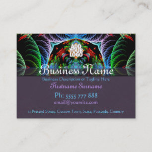 Fractal Mandala Arts Big Cartão de visita