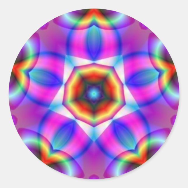 Fractal Mandala - Autocolantes Sagrados (Frente)