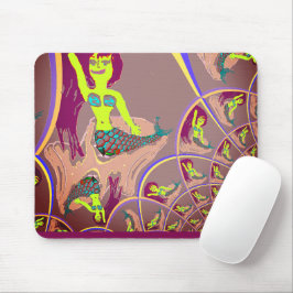 Fractal Mermaid Fantasy Mouse Pad