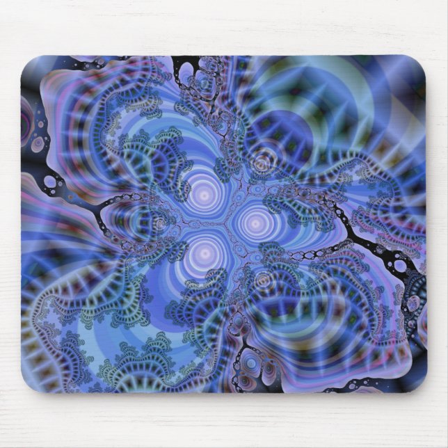"Fractal Mousepad dos azuis" (Frente)