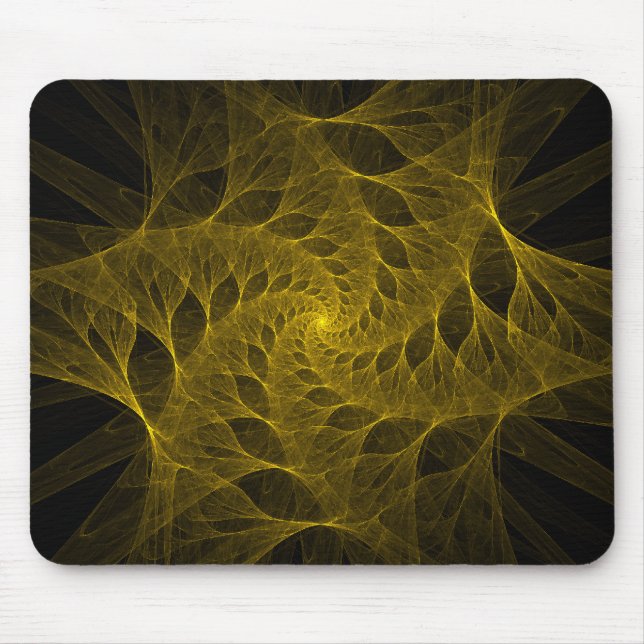 Fractal Mousepad espiral amarelo (Frente)