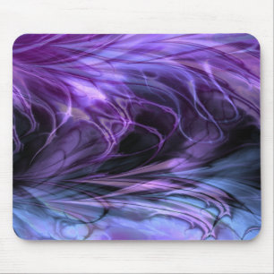 Fractal Mousepad roxo de mármore