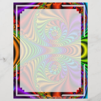 Fractal R~08 Letterhead Personalizada 03 - 8,5" x