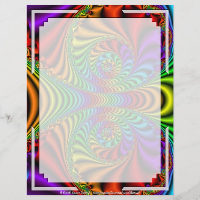 Fractal R~08 Letterhead Personalizada 03 - 8,5" x  (Frente)