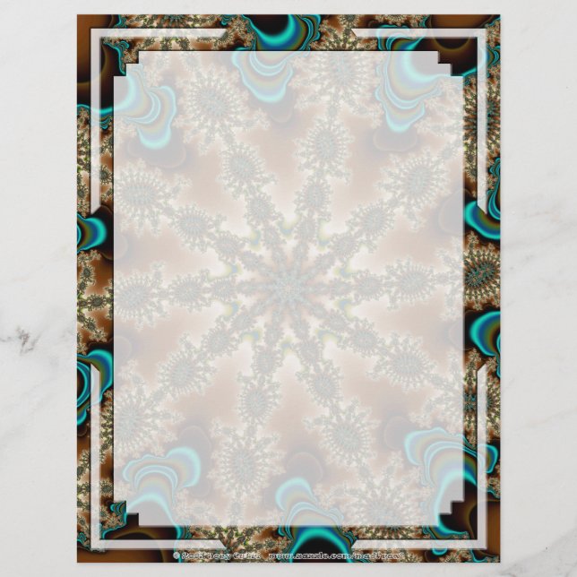 Fractal S~17 Letterhead Personalizada 03 - 8,5" x  (Frente)