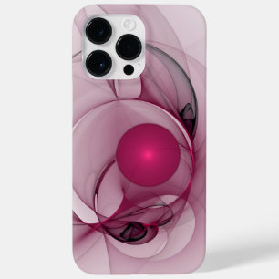 Fractal Sinuoso, Arte Abstrato Moderno Rosa Berry
