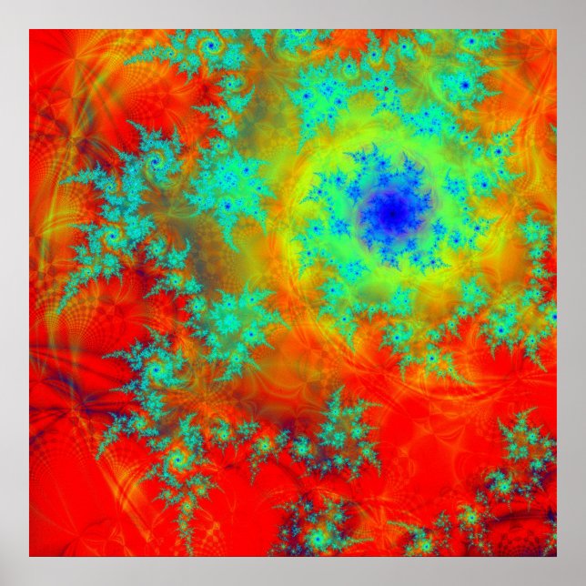 Fractal Spiral Poster (Frente)