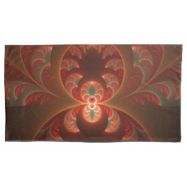 Fractal vermelho-laranja abstrato moderno e lumino