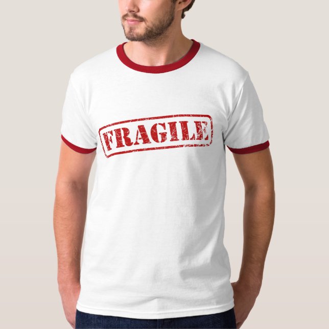 FRÁGIL carimbado - t-shirt (Frente)