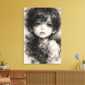 Fragile Silence – Innocent Soul Canvas Print