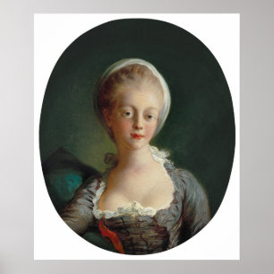Fragonard Retrait of Young Woman Art Impressão