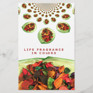 Fragrância de vida em potpourri colorido