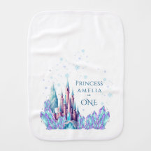 Aniversário de 1 ano Cartoon Frozen Castle Primeir