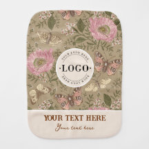 Modern Trendy Wildflower Floral Monograma Botânico