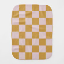 Padrão Xadrez Rosa e Amarelo