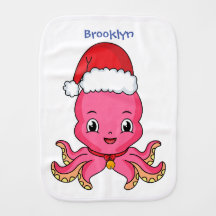 Polvo feliz bonito vestindo o desenho de Natal