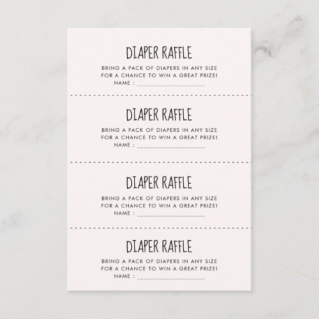 Fralda de elefante rosa-branca Cartão de caça Raff (Frente)