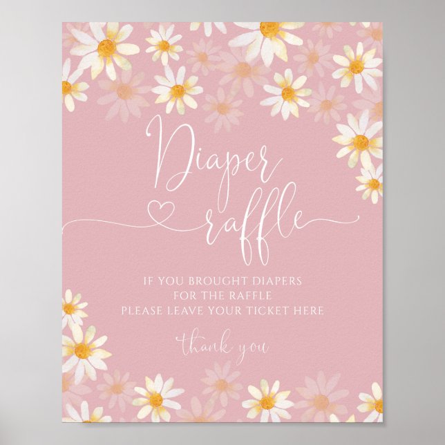 Fralda de flor selvagem Raffle Poster (Frente)