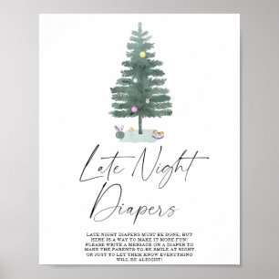 Fralda de jogos de Poster noturna