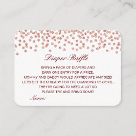 Fralda editável Inserção do Chá de fraldas Raffle