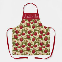 Framboesa e Creme Apron Floral