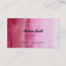 Framboesa Rosa Cartão de visita de Gradação Modern
