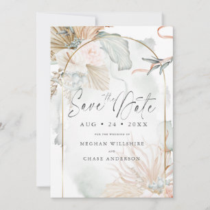 Frame Dourado Coral Rosa Watercolor Floral