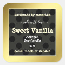 Frame Dourado de Etiquetas de Embalagem de Produto