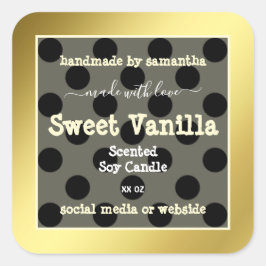 Frame Dourado de Etiquetas de Embalagem de Produto