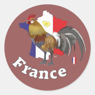 França France cia de fra autocolante