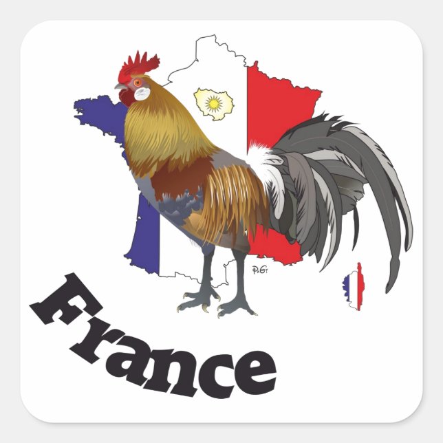 França France cia de fra autocolante (Frente)