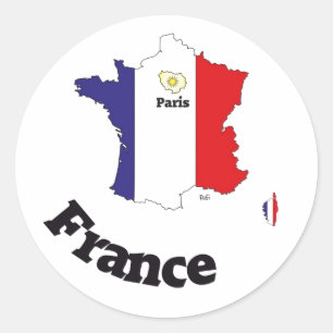 França France cia de fra autocolante