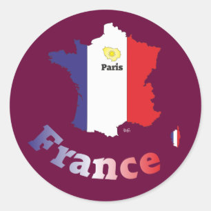 França France cia de fra autocolante