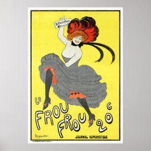 França Frou Vintage Advertising Poster Restaurada