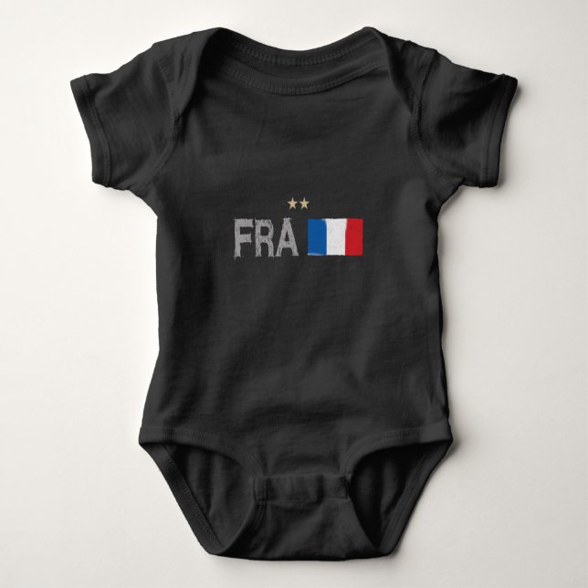 França Futebol Fan Camisa Bandeira Francesa (Frente)