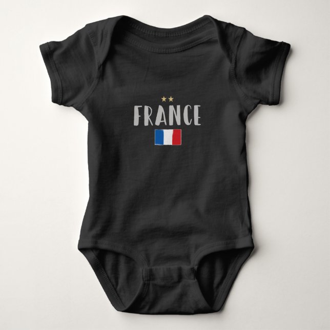 França Futebol Fan Camisa Bandeira Francesa (Frente)