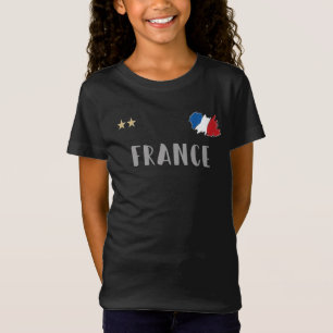França Futebol Fan Camisa Bandeira Francesa