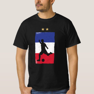 França Futebol Fan Camisa Bandeira Francesa
