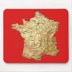 França Map Mousepad