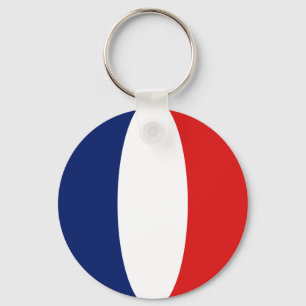 France Fisheye Flag Chaveiro
